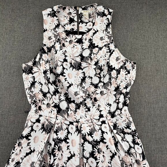 Forever 21 A-Line Dress Floral medium Zipper fit & Flare Mini Lined Sleeveless - Picture 3 of 14